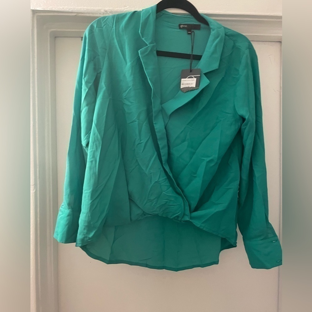 Gibson green long sleeve top size PXS NWT